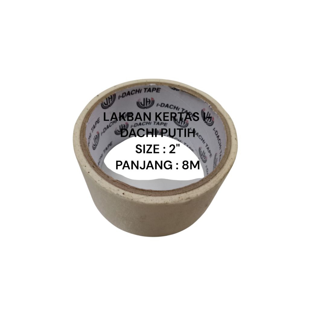 

LAKBAN KERTAS I-DACHI 2" 8 METER HARGA/1 PCS