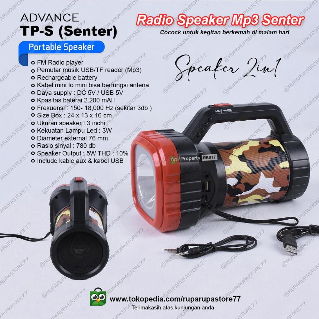 Radio mini speaker mp3 Advance TP-S senter