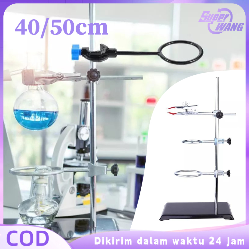 

1set Statif Laboratorium Statif Dan Klem Tiang Statif Batang Statif Ring Klem Statif