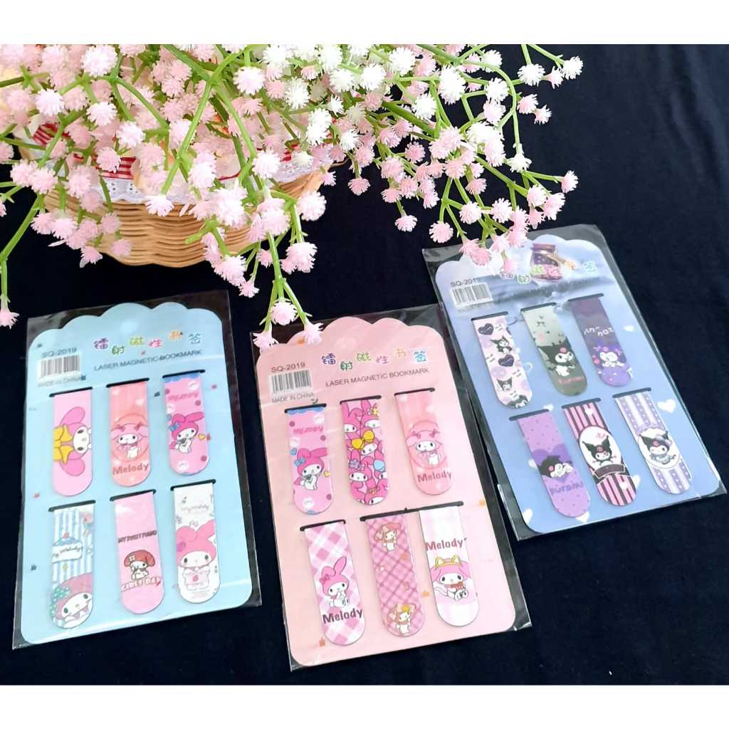 

R-GNR pembatas buku magnet sanriooimut isi 6 / magnet bookmark