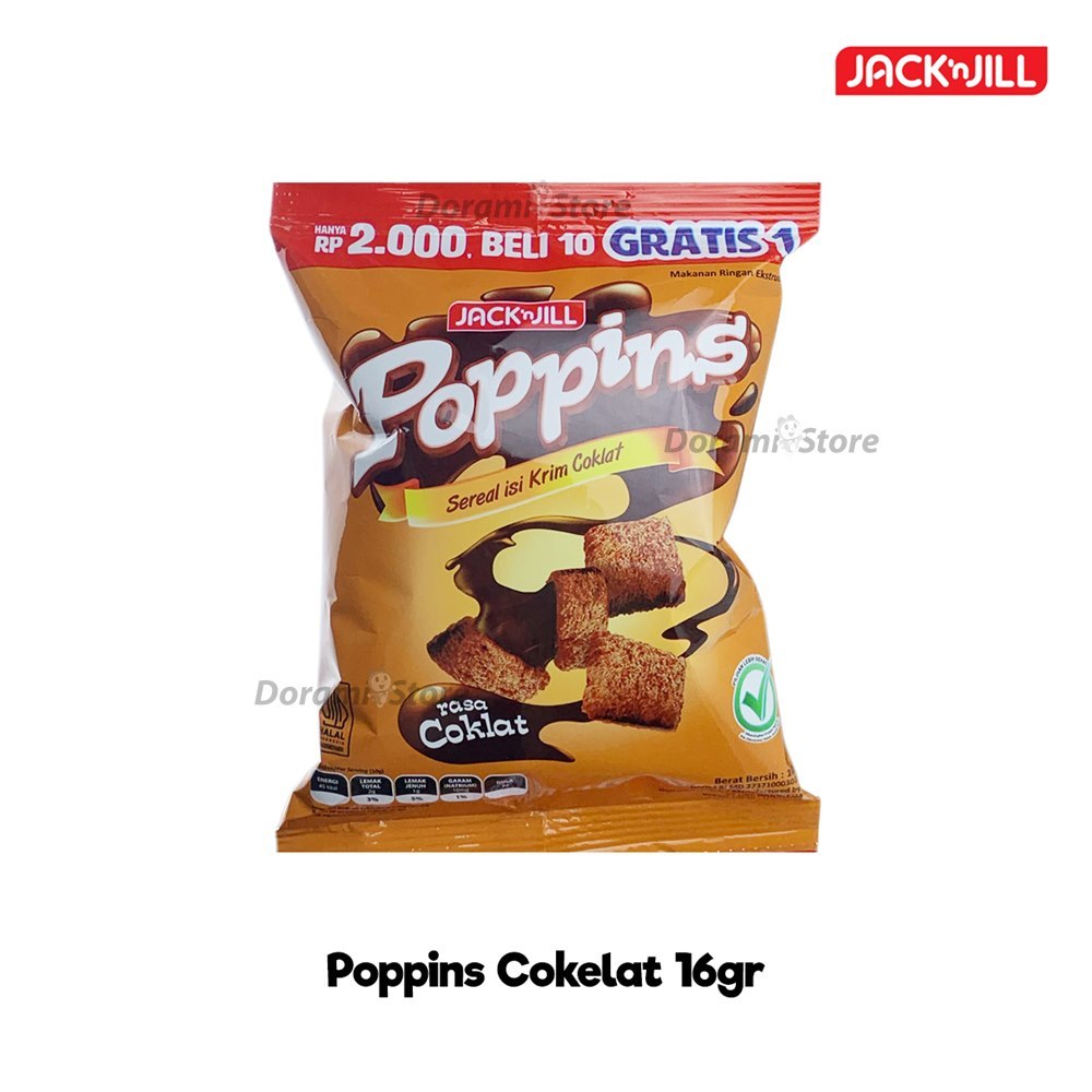

Poppins 16gr (1pcs) / Cemilan Cereal Isi Krim