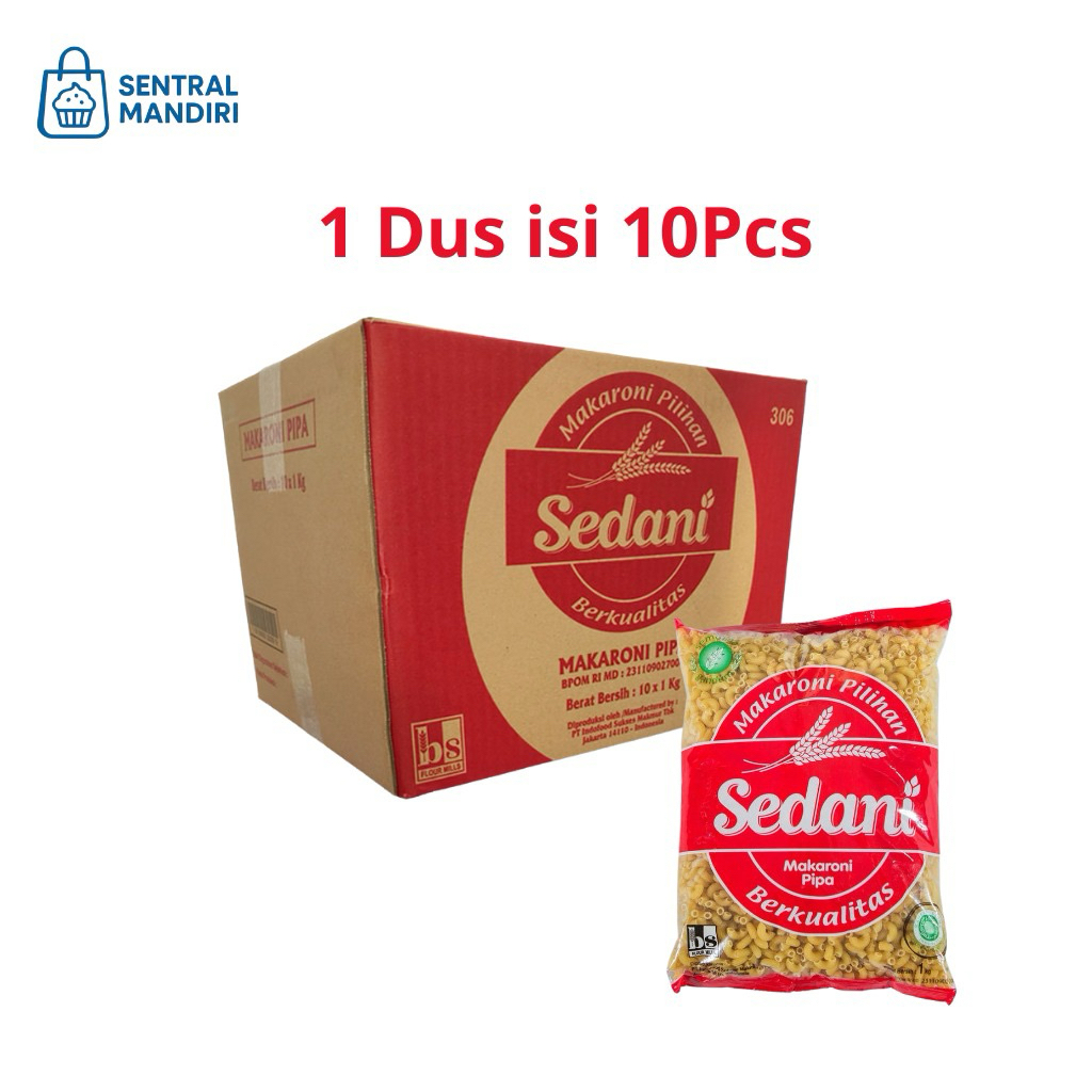 

Sedani Makaroni Pipa 1Kg (1 Dus)