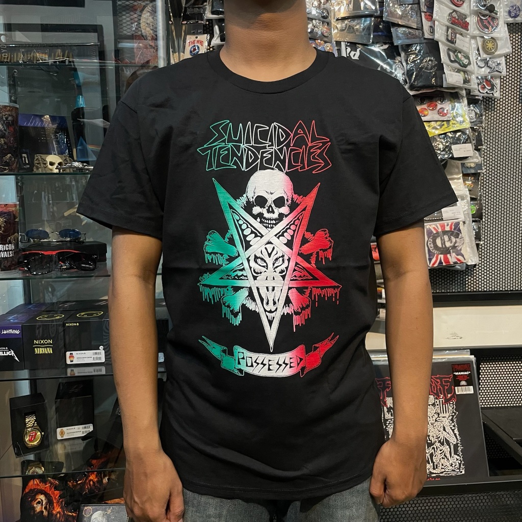 T Shirt Band Official SUICIDAL TENDENCIES - POSSESSED TRI COLOR Original