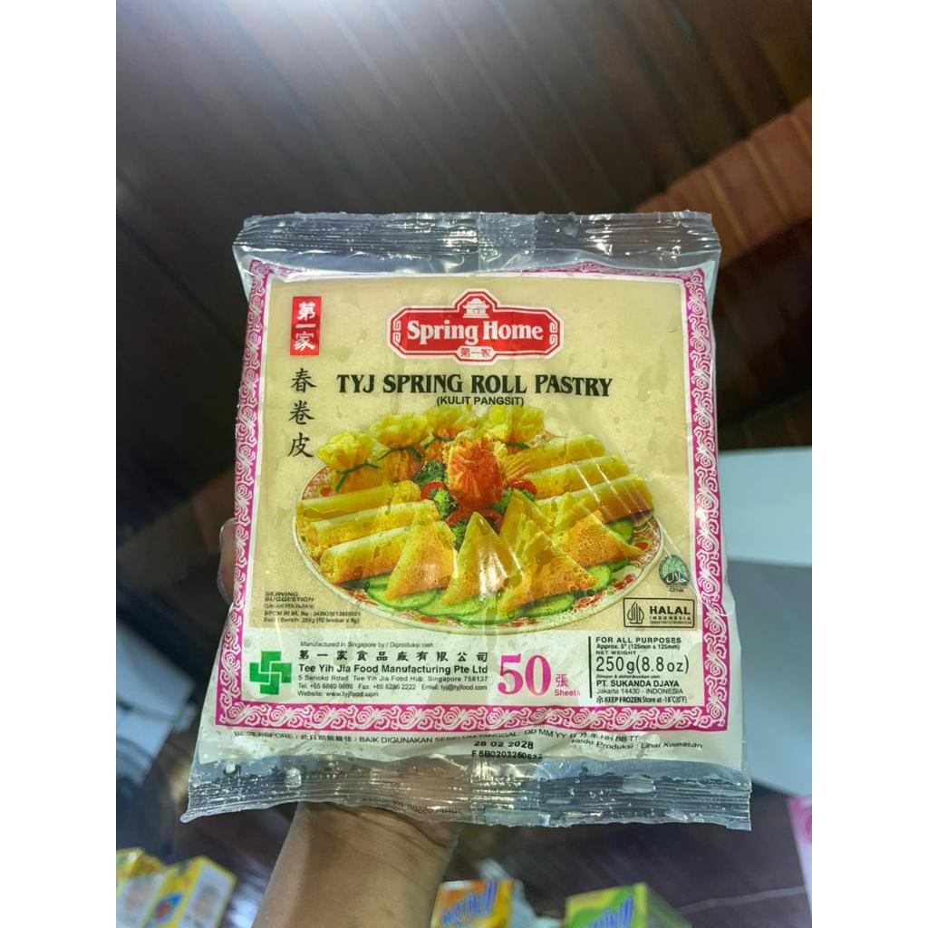 

TYJ Spring Roll Pastry 5" / Kulit Lumpia / Kulit Lumpia TYJ Kecil / Kulit Lumpia Spring Home - 250 Gr