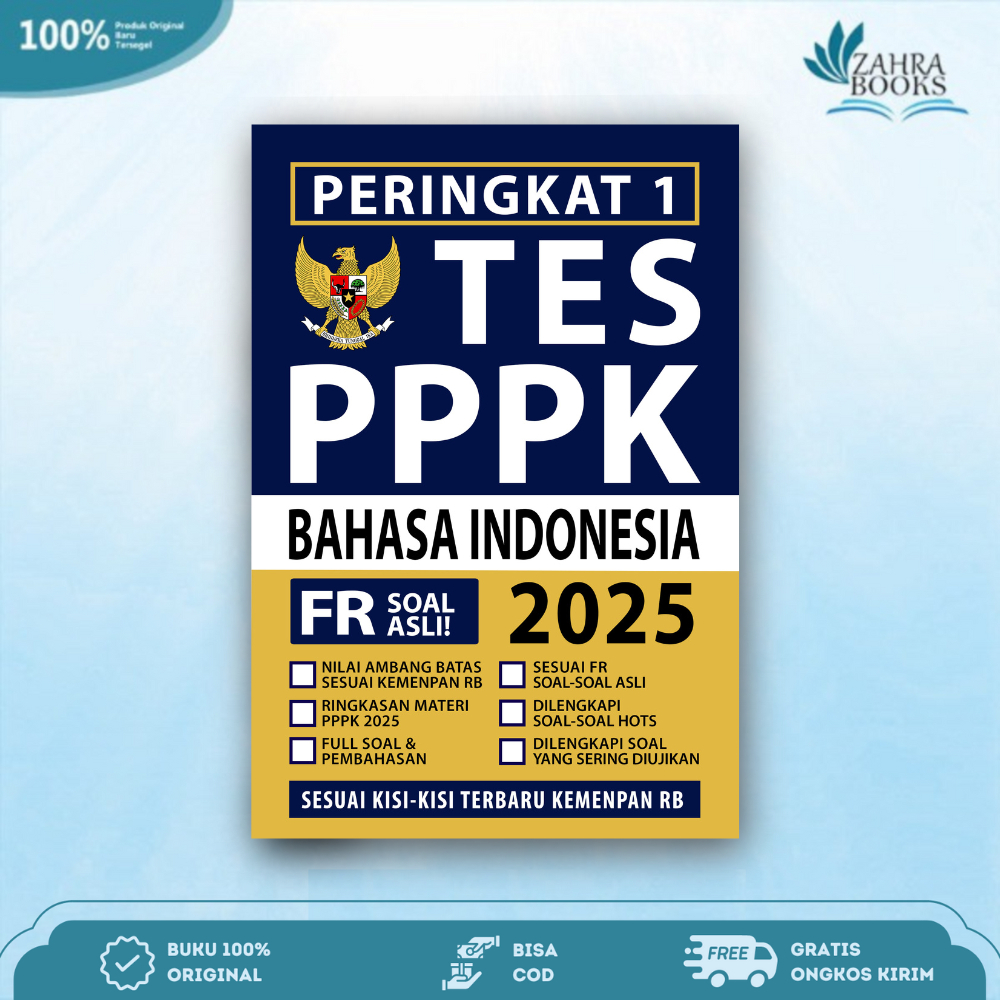 BUKU PERINGKAT 1 PPPK GURU BAHASA INDONESIA 2025 - Media Eduka