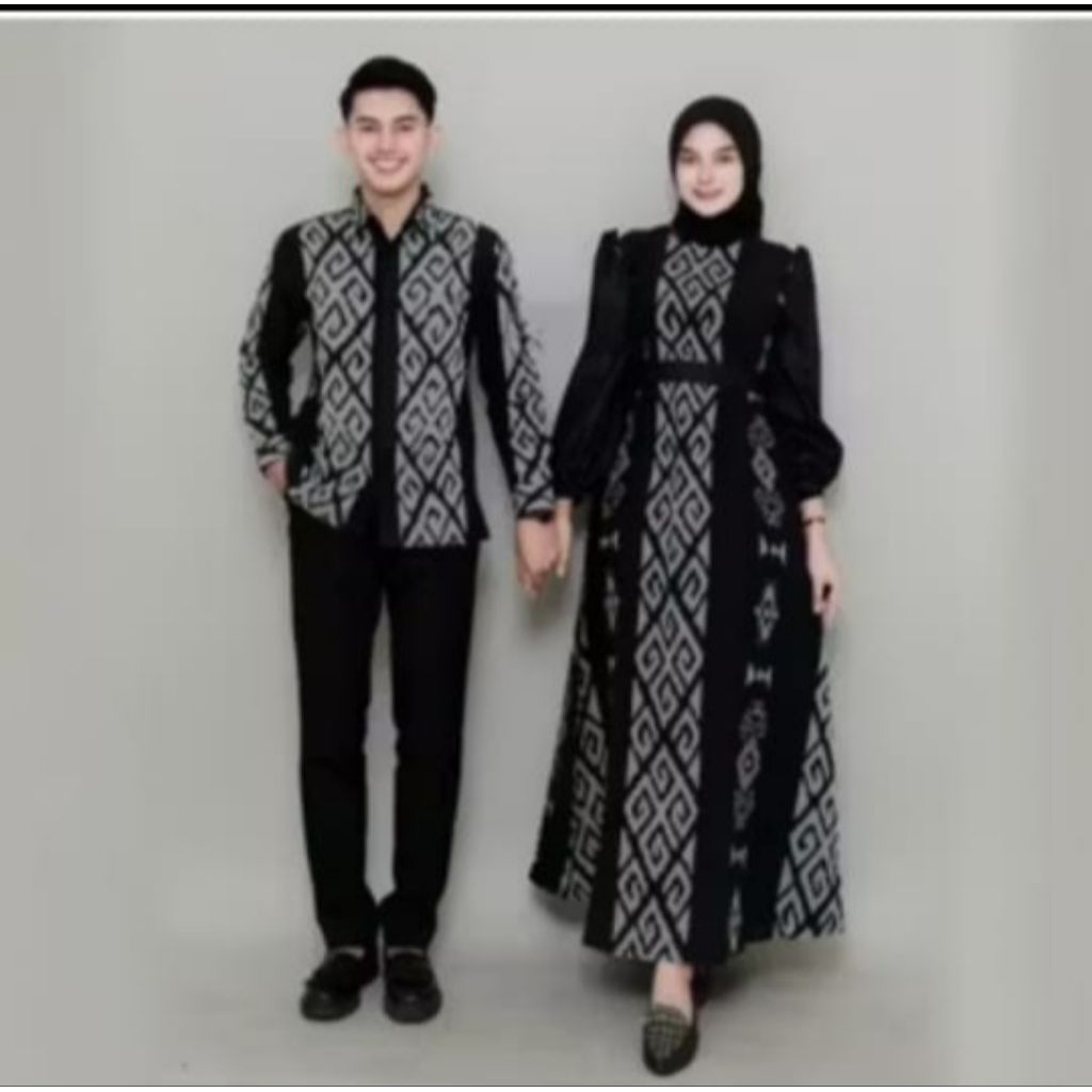 BAJU COUPLE KONDANGAN HITAM TENUN
