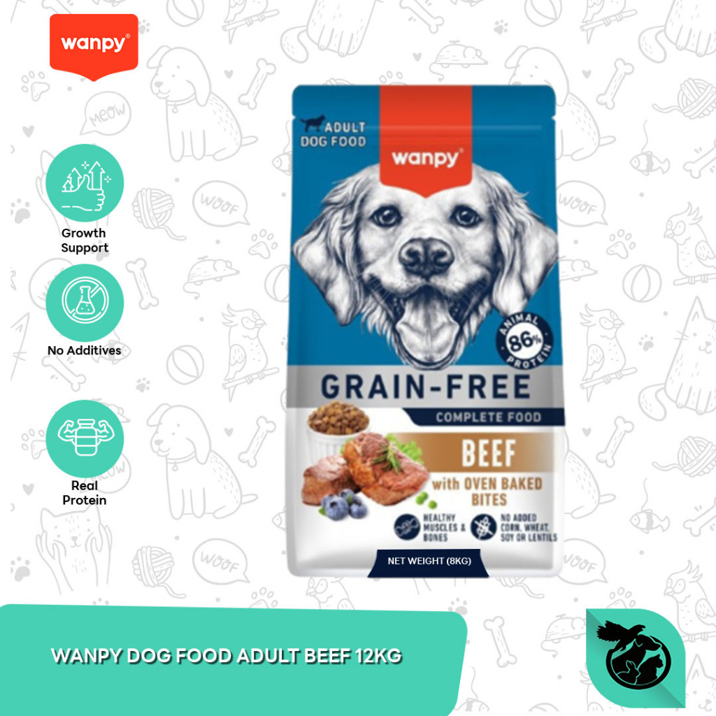 Wanpy Grain Free Dog Food Makanan Anjing 12 KG