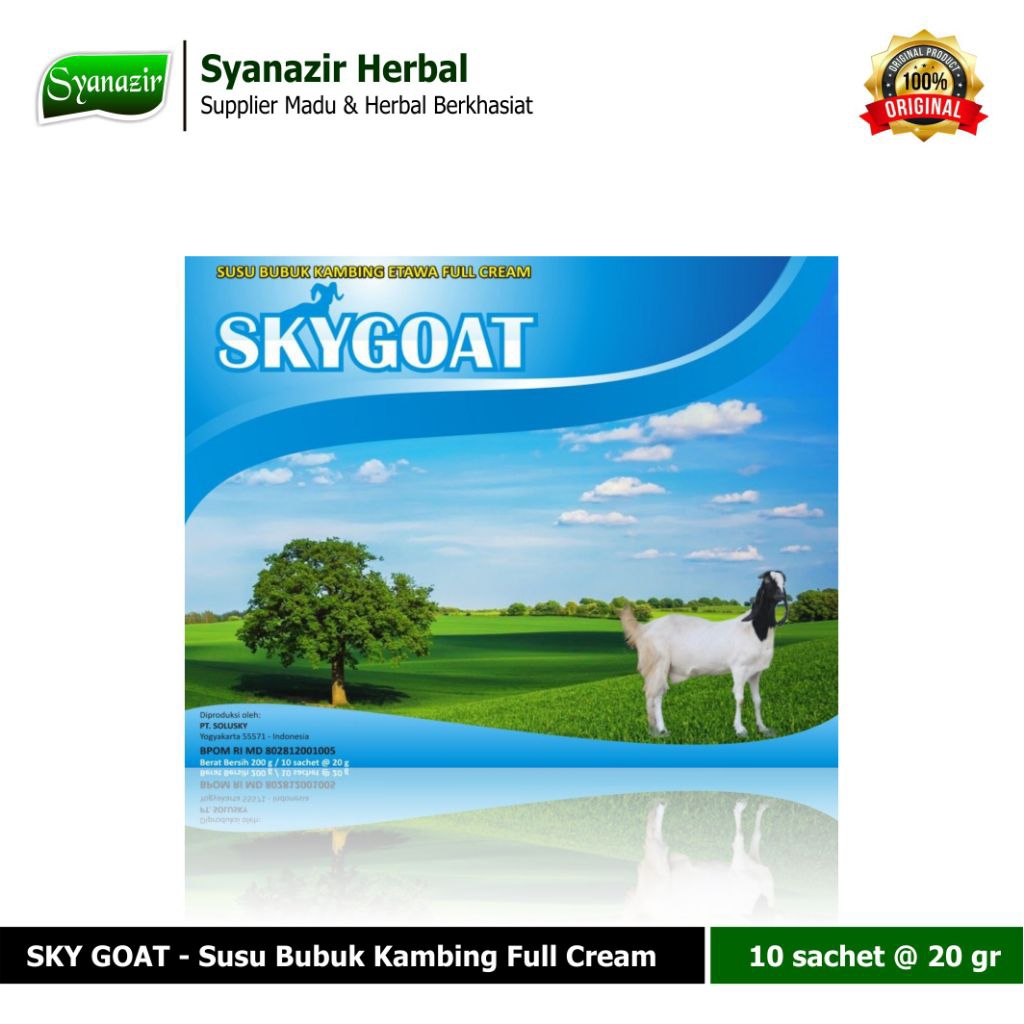 

SUSU KAMBING SKY GOAT - Susu Bubuk Kambing Etawa Full Cream 10 sachet