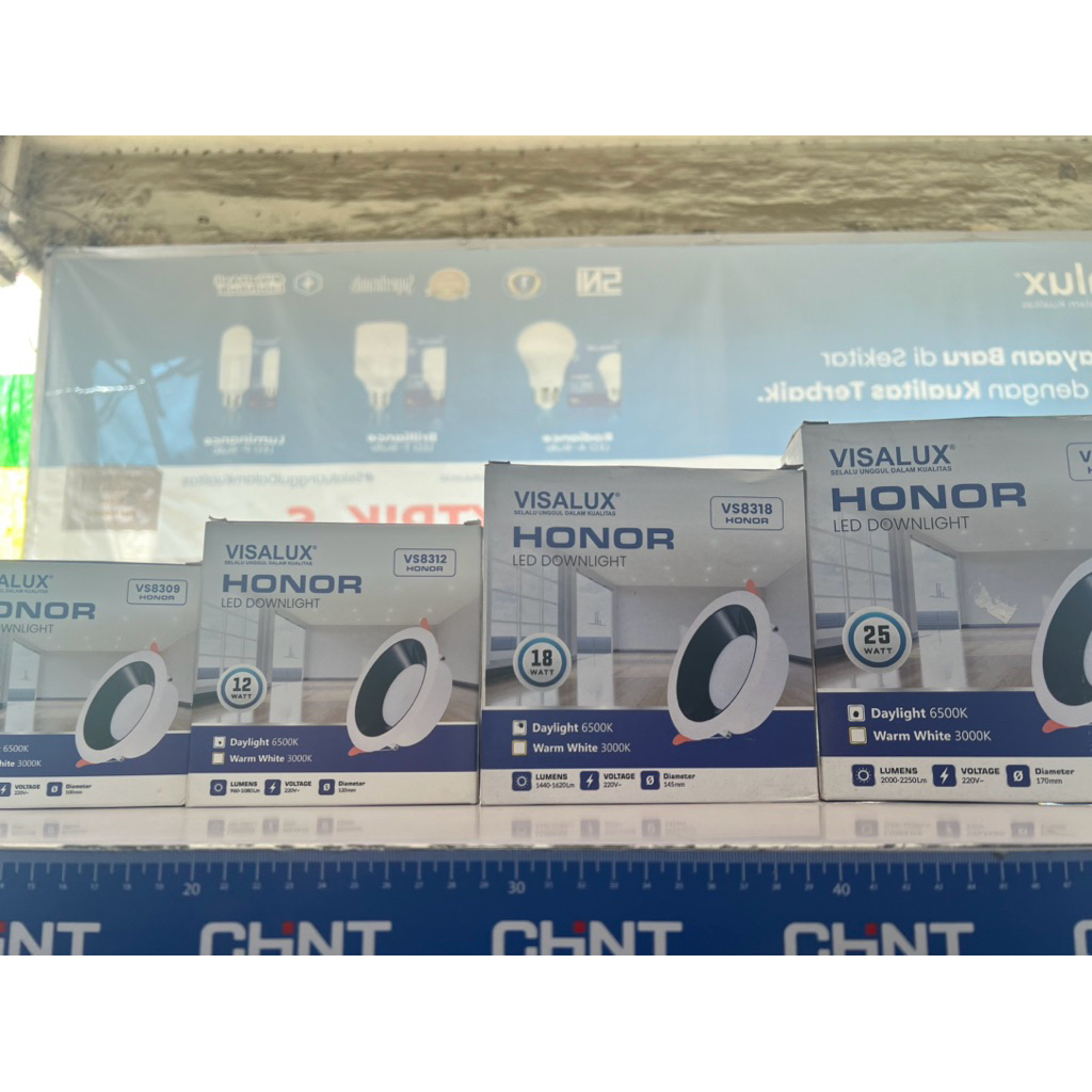 Lampu downlight LED Visalux HONOR VS8309,VS8312,VS8318,VS8325