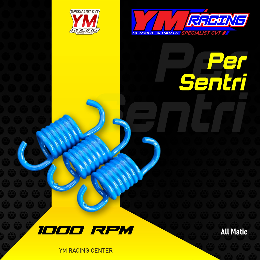 PER KANPAS 1000 RPM / PER KAMPAS GANDA 1000RPM ( PER CENTRI 1000 RPM ) RACING OTOMATIS ALL MATIC 100