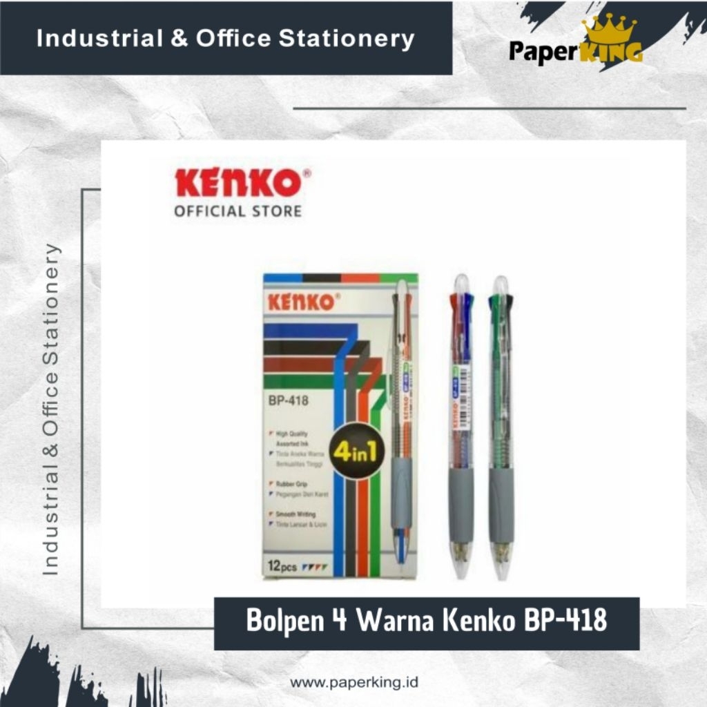 

Bolpen 4 Warna Kenko Bp-418