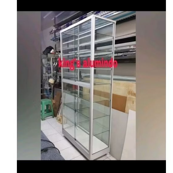 etalase / etalase kaca / lemari kaca / etalase kaca 2 meter