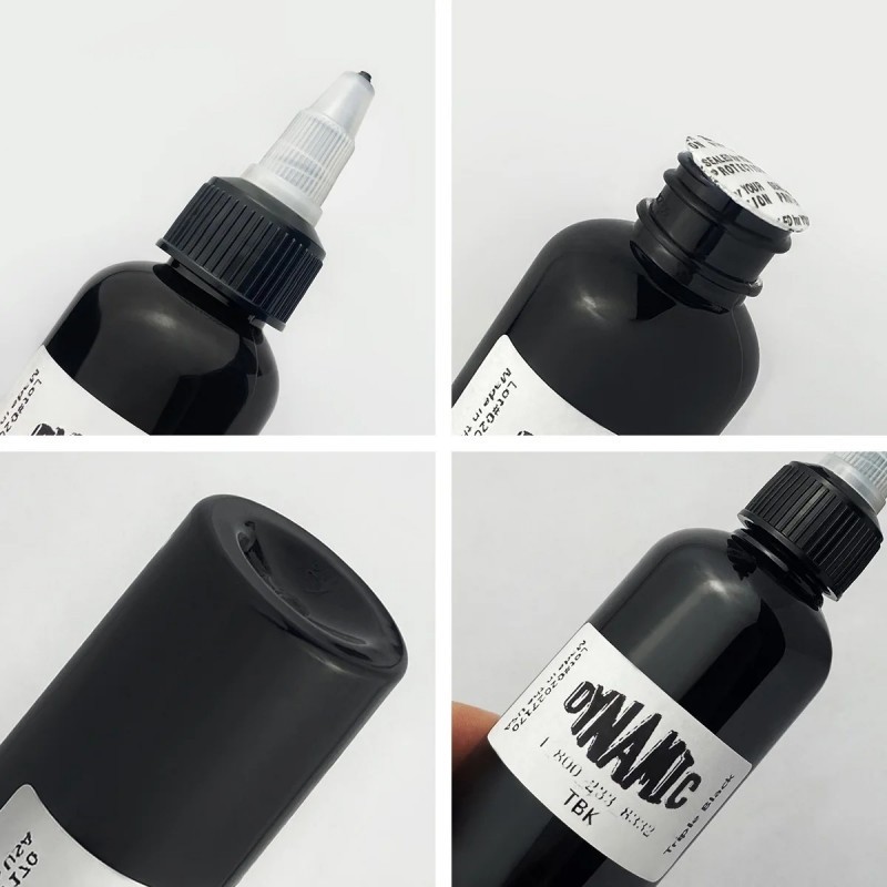 30ml 60ml 120ml Tinta Tato Dynamic Hitam Black Ink Tattoo Tato Pigmen Tinta