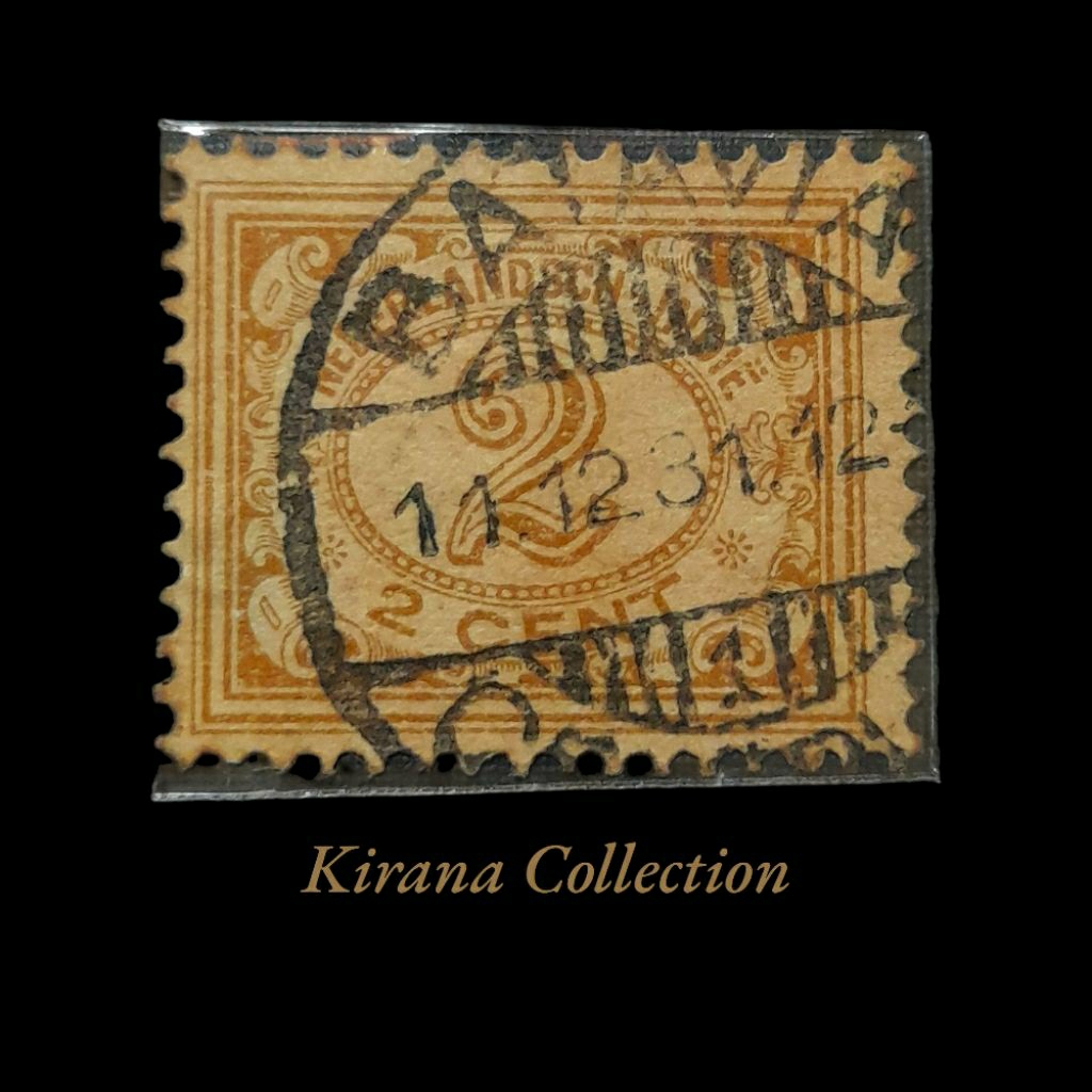 

CP.23 KOLEKSI PRANGKO NED INDIE ANGKA 2 CENT COKLAT 1930 CAP POS BATAVIA USED