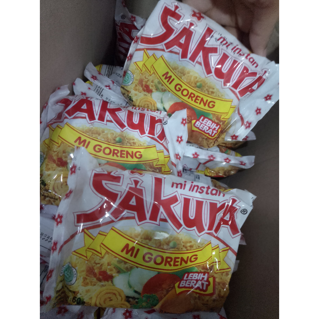 

RAJUT JAKARTA 10Pcs Mie Goreng Sakura | Kemasan bungkus 60g- Mie Indomie goreng 10bunkus 85g