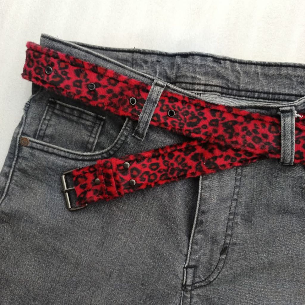 Ikat Pinggang Leopard | Gesper Leopard | Gesper Skena Unisex Pria Wanita