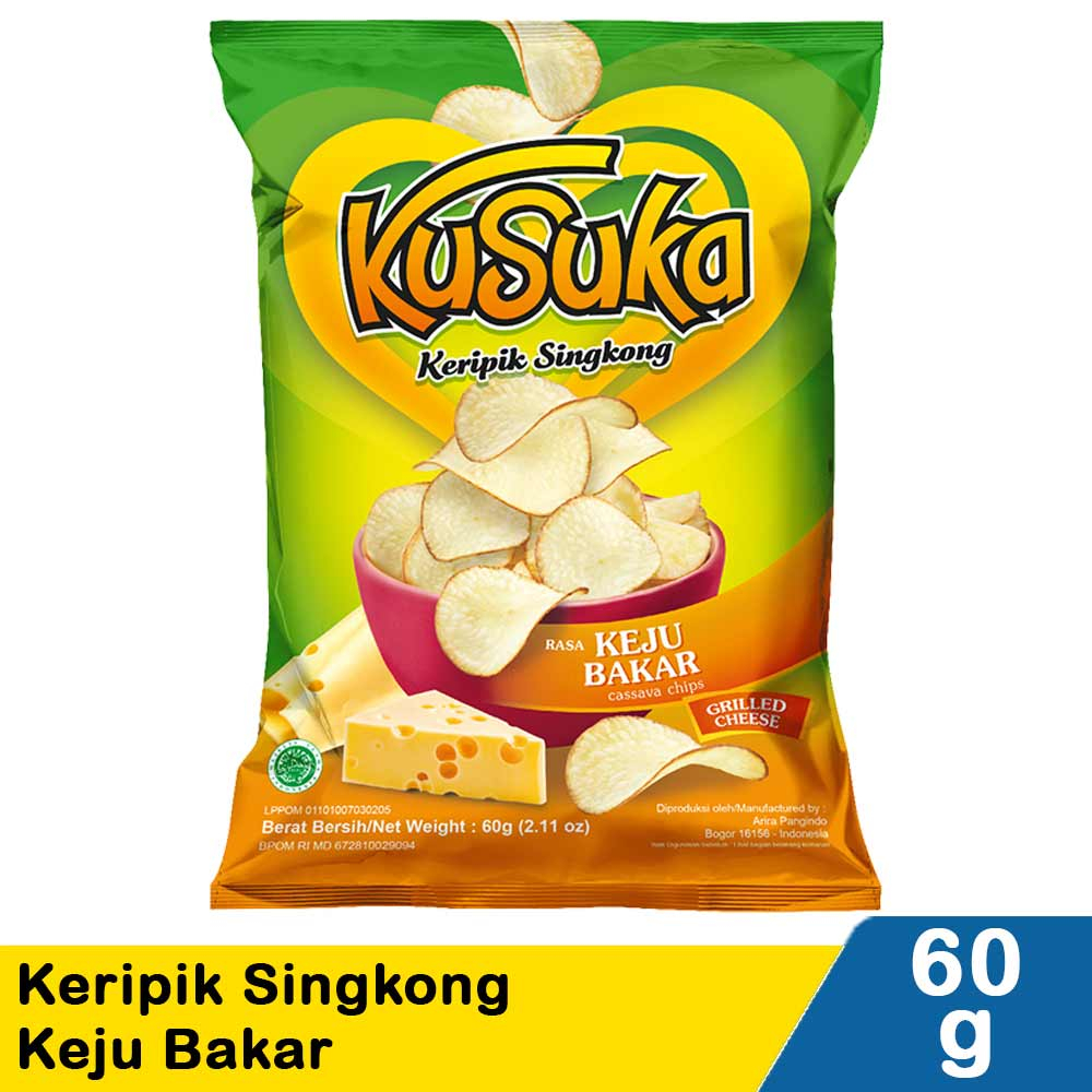 

KUSUKA KERIPIK SINGKONG KEJU BAKAR PCK 60g