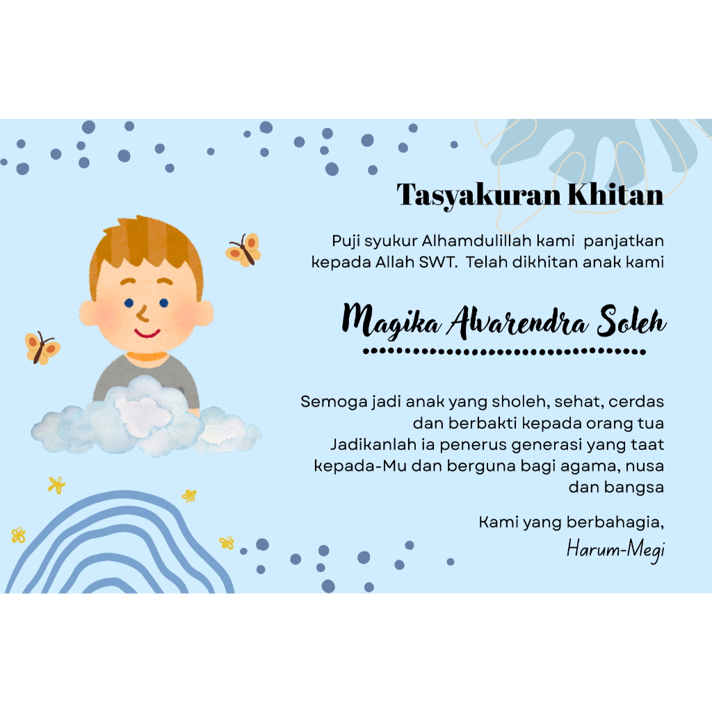 

Cetak sticker tasyakuran khitan | Label di box makanan