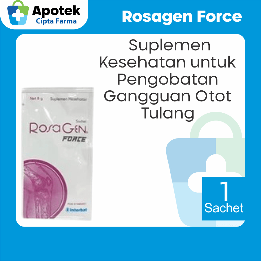 

Rosagen Force Fruktosa Perisa Jeruk Asam Sitrat Asam Akorbat Sukralosa Suplemen Kesehatan Sendi dan Suplemen Tulang