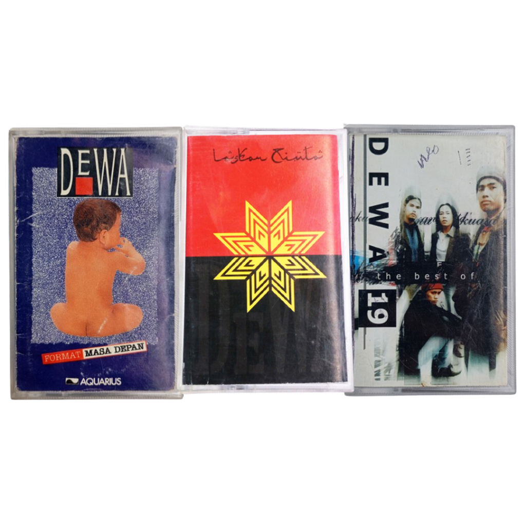 kaset pita - DEWA 19 - format masa depan, laskar cinta, the best of DEWA 19