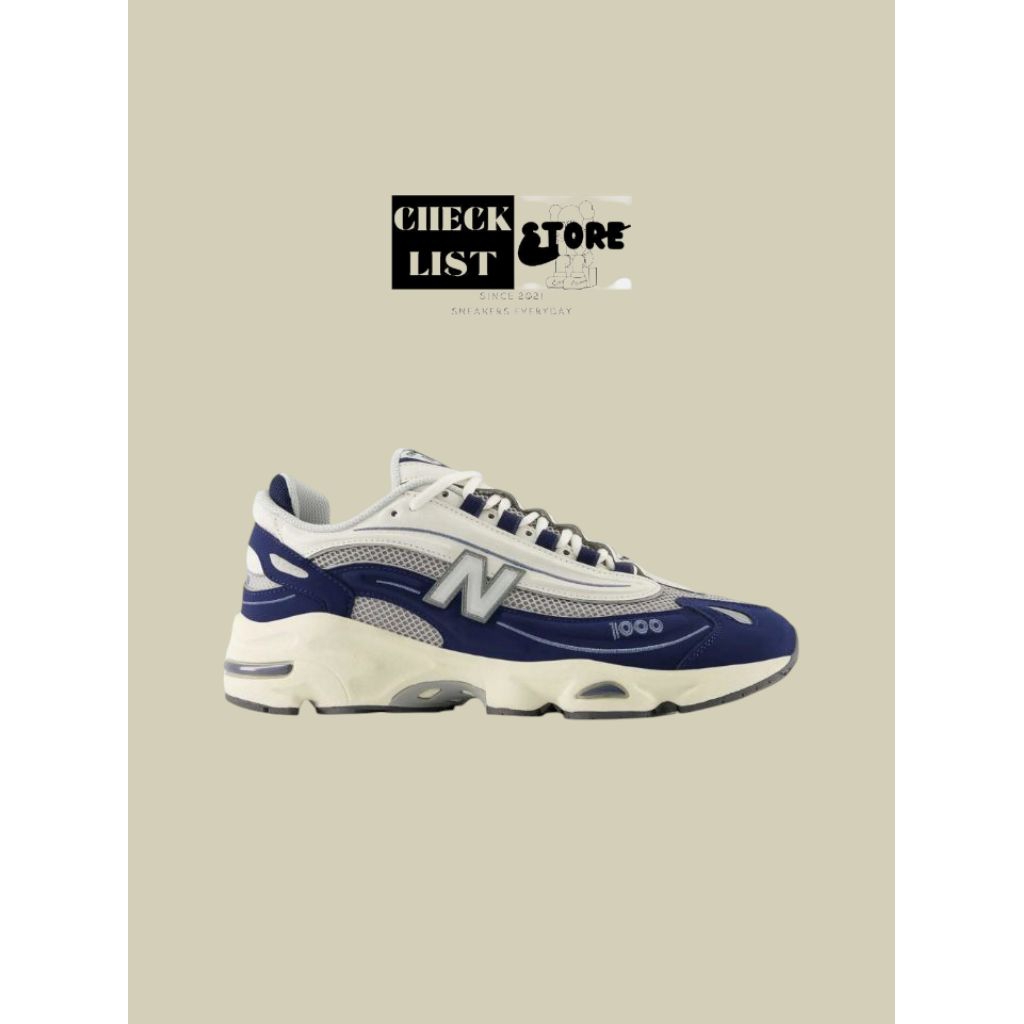 SEPATU NEW BALANCE 1000 SNEAKERS ORIGINAL 100% (MEN'S) M1000MEN NAVY/WHITE