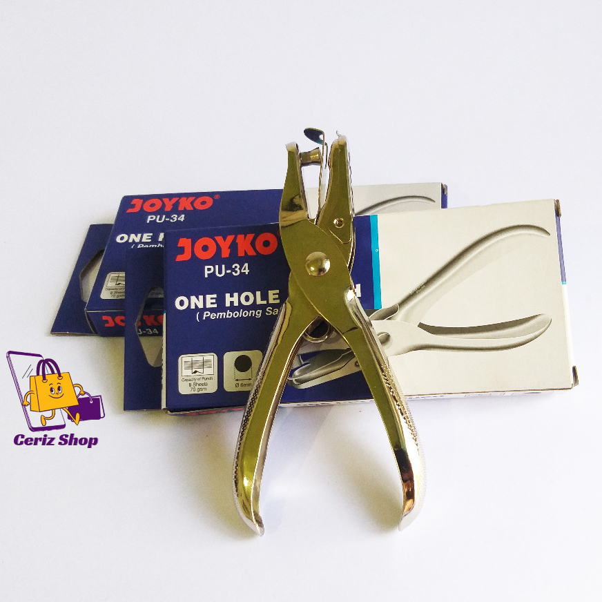 

Pembolong Kertas JOYKO PU-34 One Hole Punch - 1 Lubang