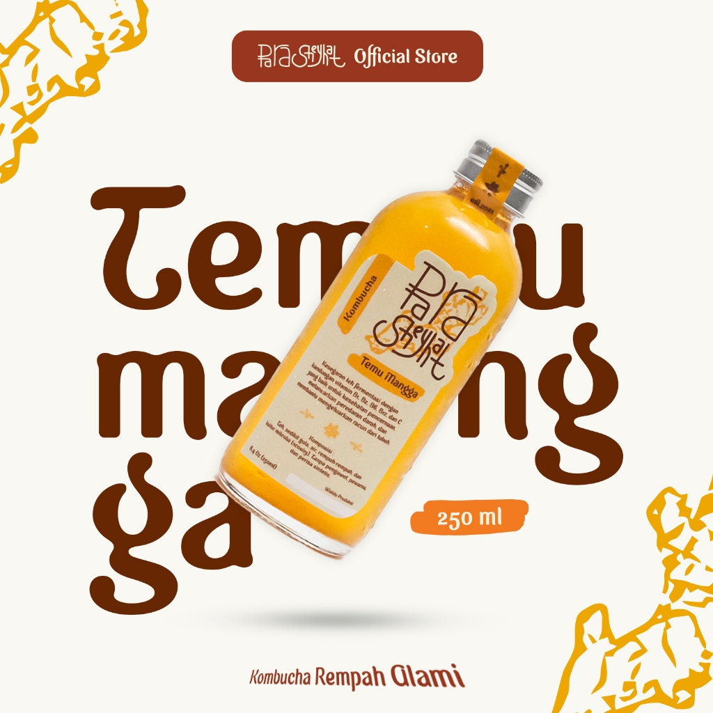 

Kombucha Minuman Fermentasi Teh Probiotik Kaya Antioksidan - Rasa TemuMangga 250ml | by Parasheyhat