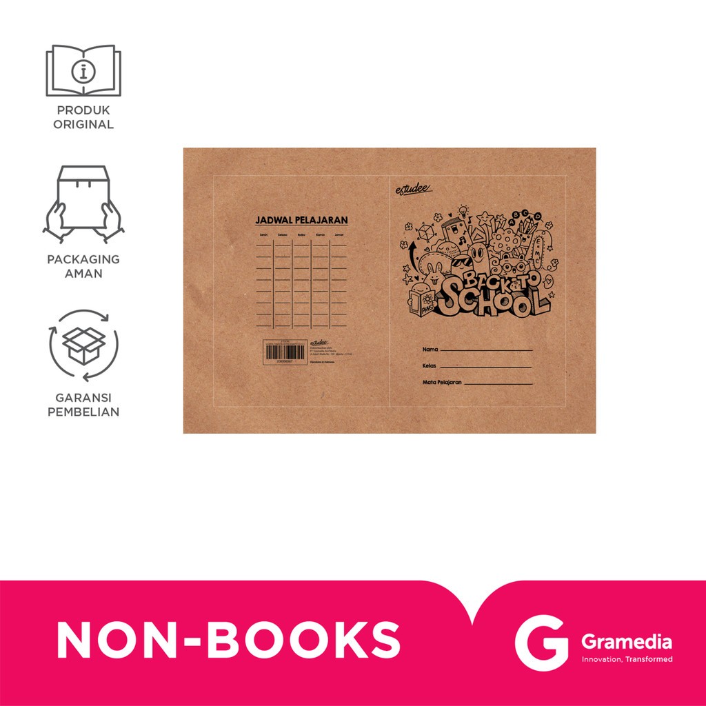 

Gramedia Cirebon - ESTUDEE SAMPUL SAMSON MOTIF KWARTO ISI 10 J - Sampul Buku