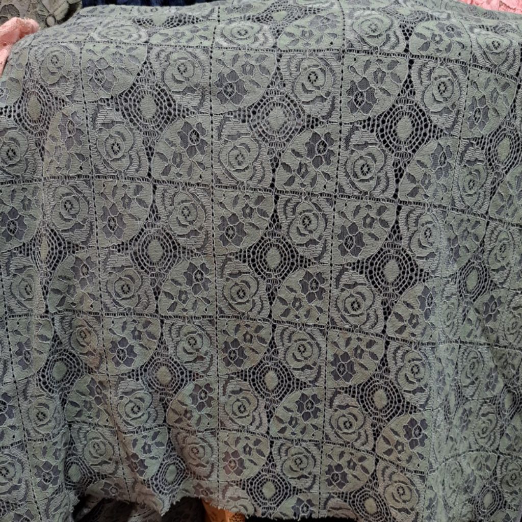 Kain Brokat Katun - Kain Brokat Premium - Kain Brokat Meteran - Kain Kebaya