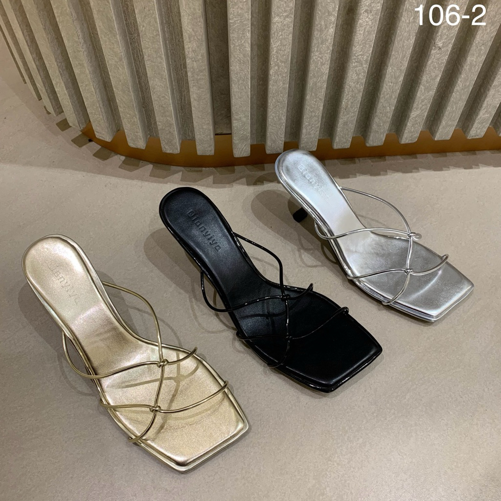 106-2 Sandal Guangzhou Heels 5cm Wanita Import
