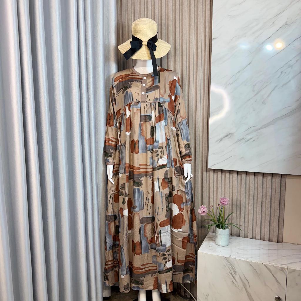 Gamis Kondangan Wanita Kekinian Gamis Lebaran Remaja Kondangan Motif Bunga