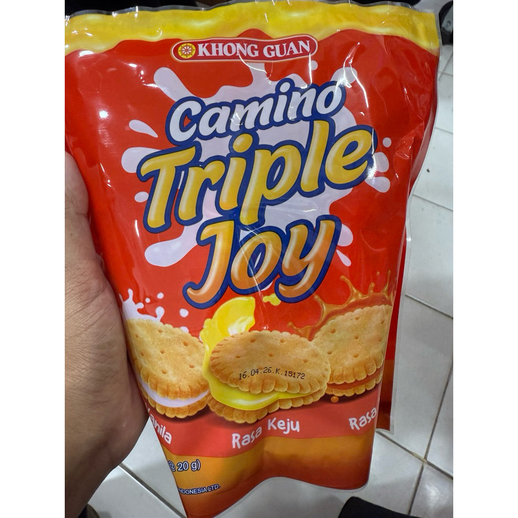 

Biskuit Camino KhongGuan Krimkeju 120 gram