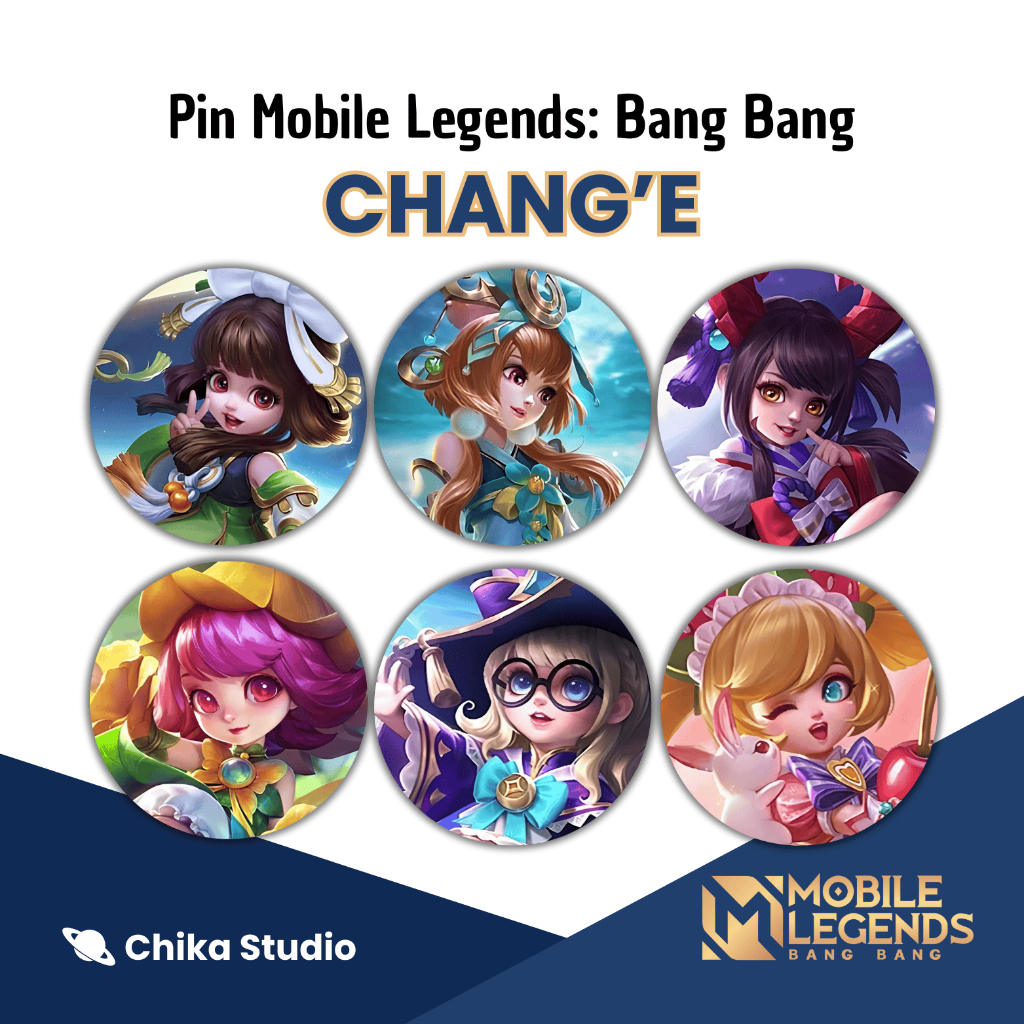 Pin Button Peniti Merchandise Mobile Legends: Bang Bang - Chang'e