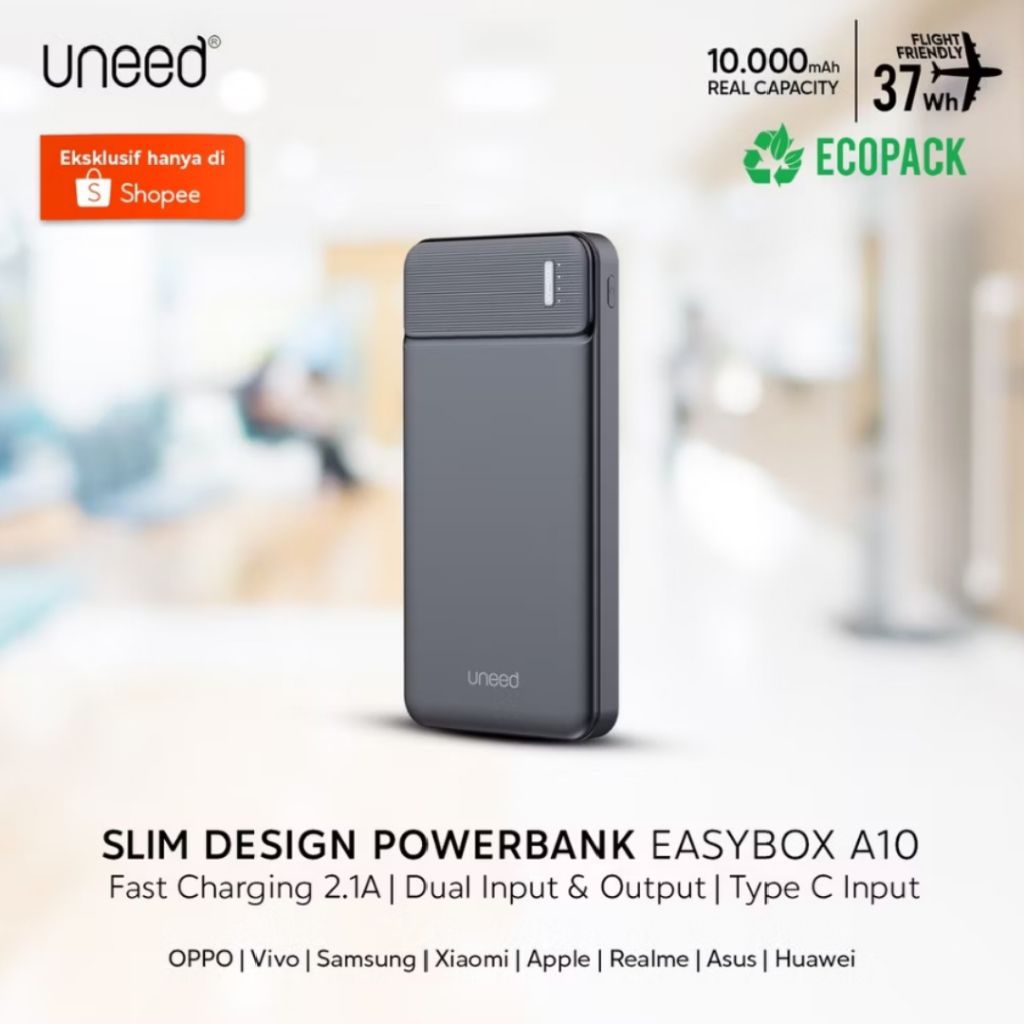 UNEED EasyBox A10 Powerbank 10.000mAh "Preloved"