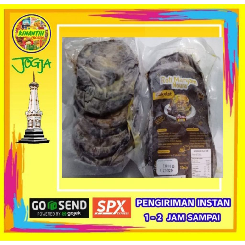 

Roti maryam coklat noura isi 10,jogja frozen