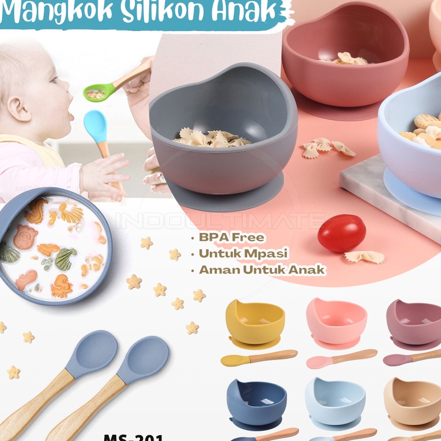 Update  SET Mangkok Makan  Sendok Makan Bayi MS21 Perlengkaoan Makan Bayi Bpa Free Mangkok Makan Mpa