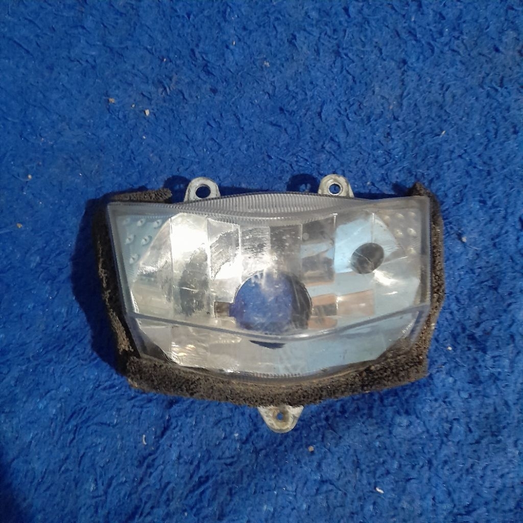 REFLEKTOR LAMPU DEPAN RUSAK , BAHAN LAMPU BILED / LAMPU PROJI,  KLX S KLX G , BEKAS ORIGINAL