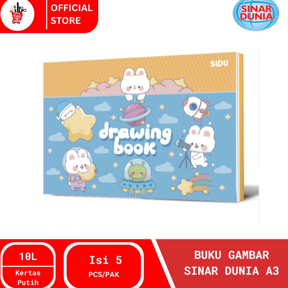 

KODE P92Y Drawing Book Buku Gambar SiDu A3 1 PAK