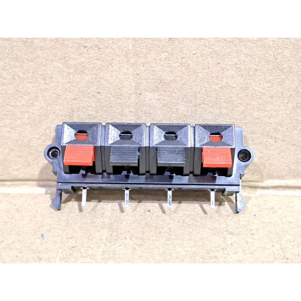 Terminal Jepit Speaker ( amplifier ) 4 Pin Dip PCB Import .