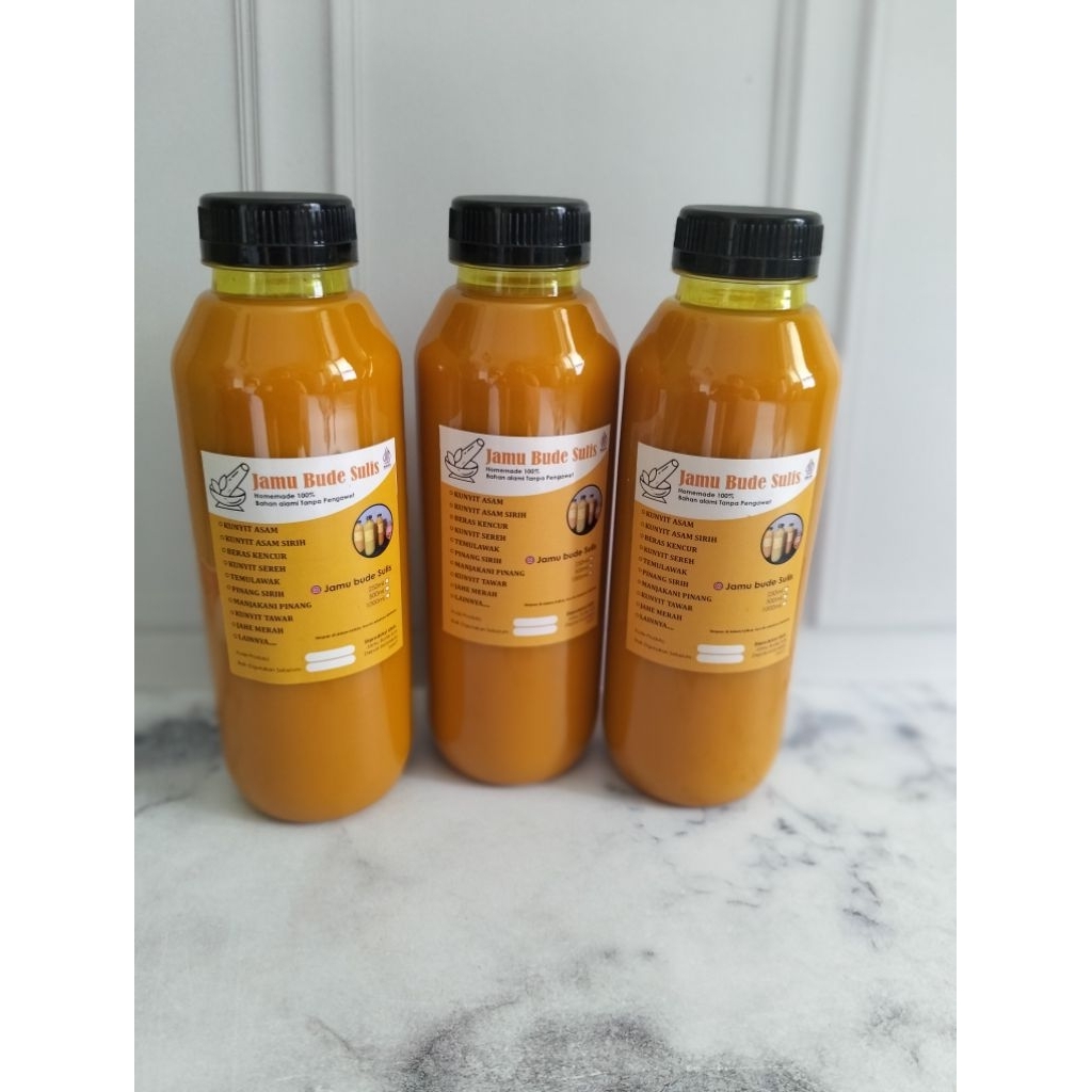 

Jamu Temulawak tawar 500ml Jamu Bude Sulis