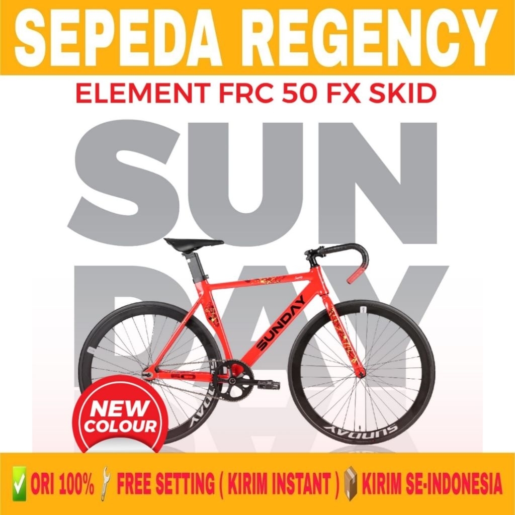 Sepeda Fixie ELEMENT FRC 50 FX SUNDAY SKID 700C Doltrap Urban Bike
