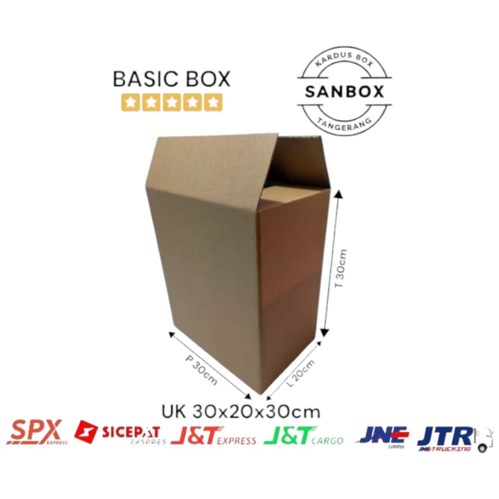 

Kardus Box Polos UK 30x20x30cm