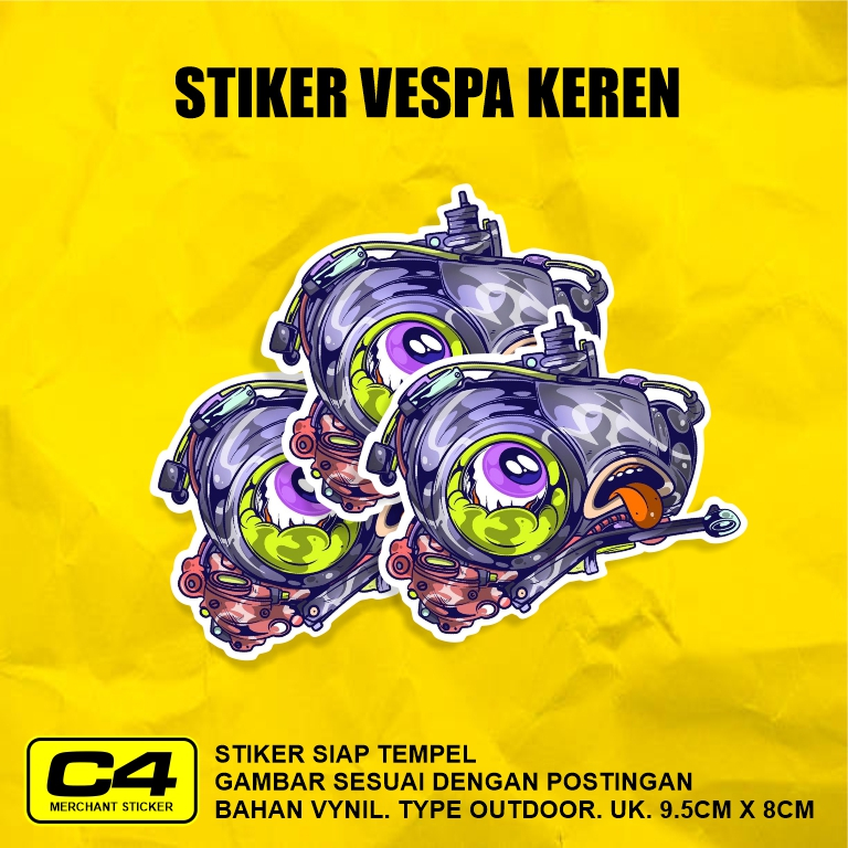 Stiker Vespa - Stiker Distro Vespa