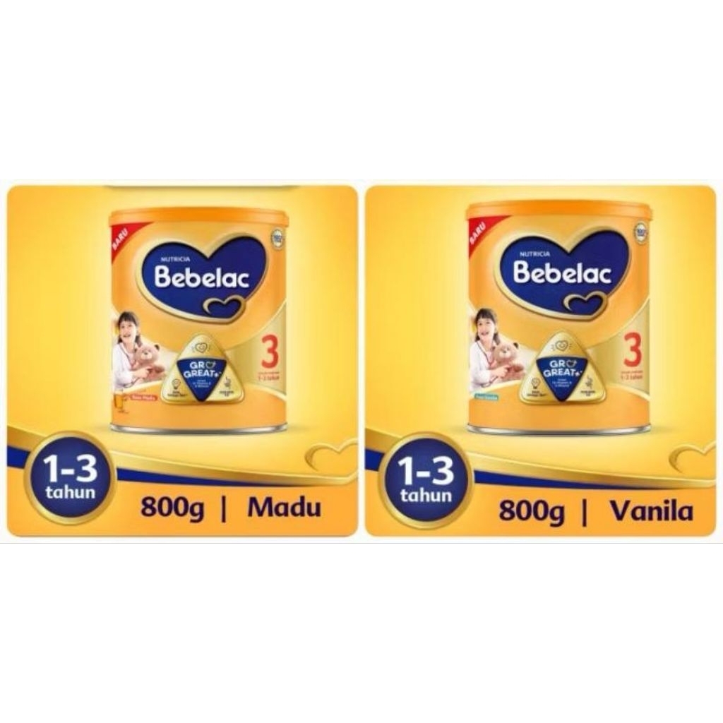 

Bebelac 3 Madu&Vanilla 800gr Nutirisi Anak 1-3th susu pertumbuhan