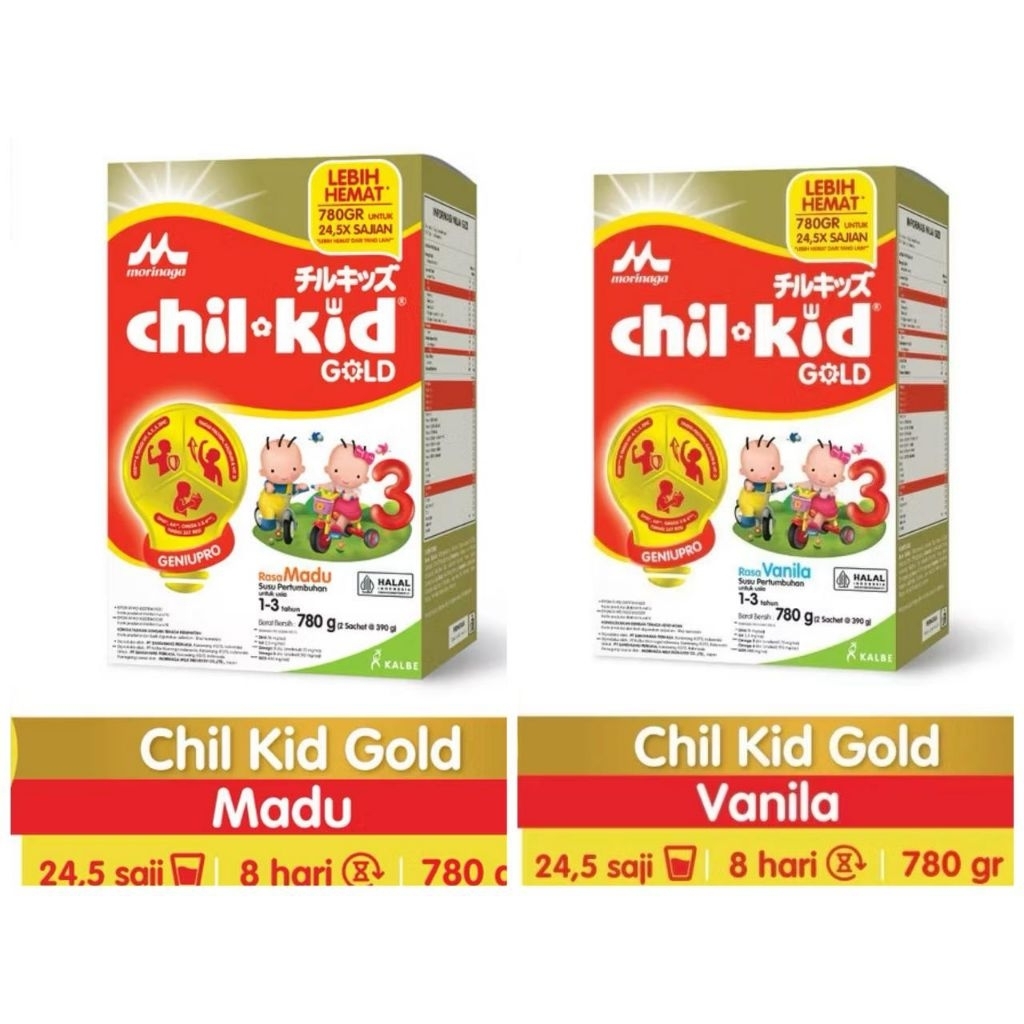 

MORINAGA CHIL KID GOLD 780gr Vanila / Madu