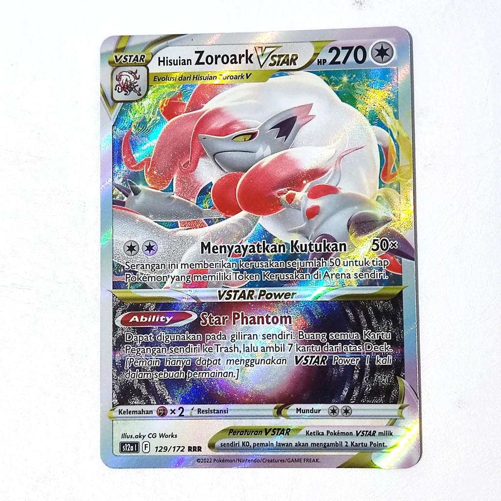 Hisuian Zoroark VSTAR RRR 129/172 S12a - Kartu Pokemon Indonesia