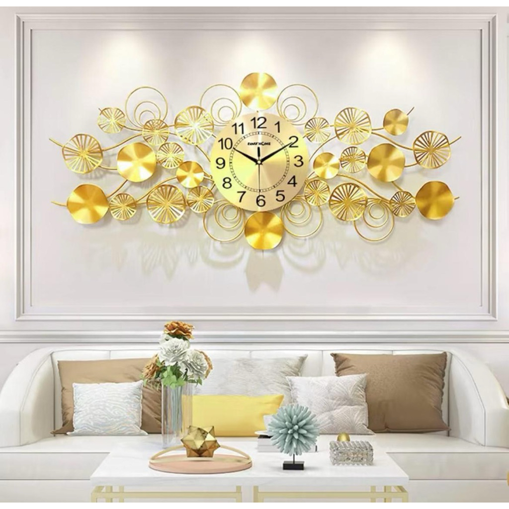 Jam dinding merak jam jumbo luxury jam mewah hiasan dinding jam mewah