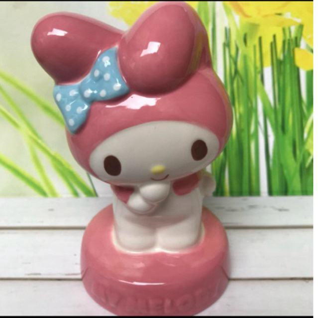 my melody ceramic coin bank / sanrio coin bank