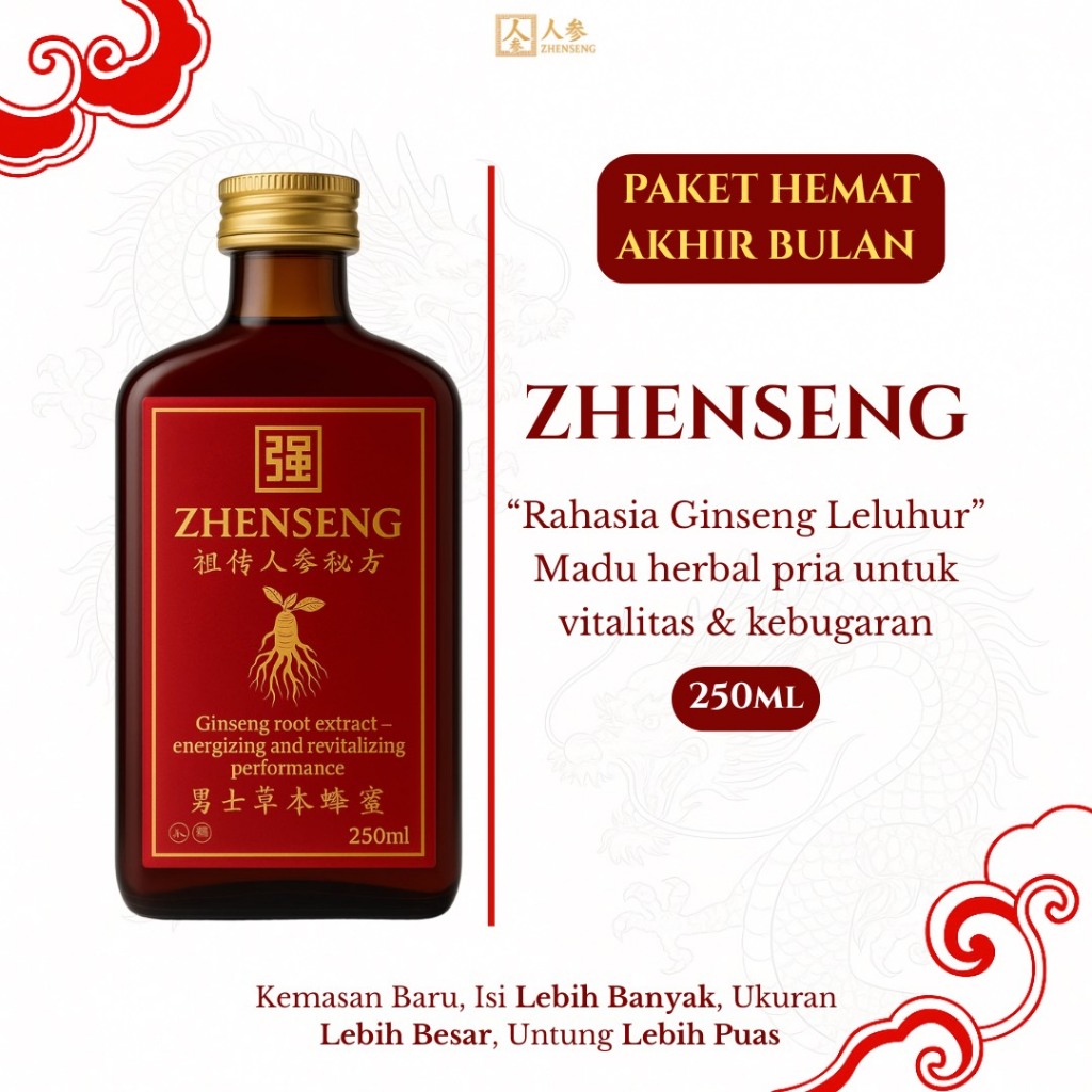 

[ PROMO AKHIR BULAN ] ZHENSENG – Madu Herbal Ginseng Leluhur | Madu Herbal Alami | 250ml