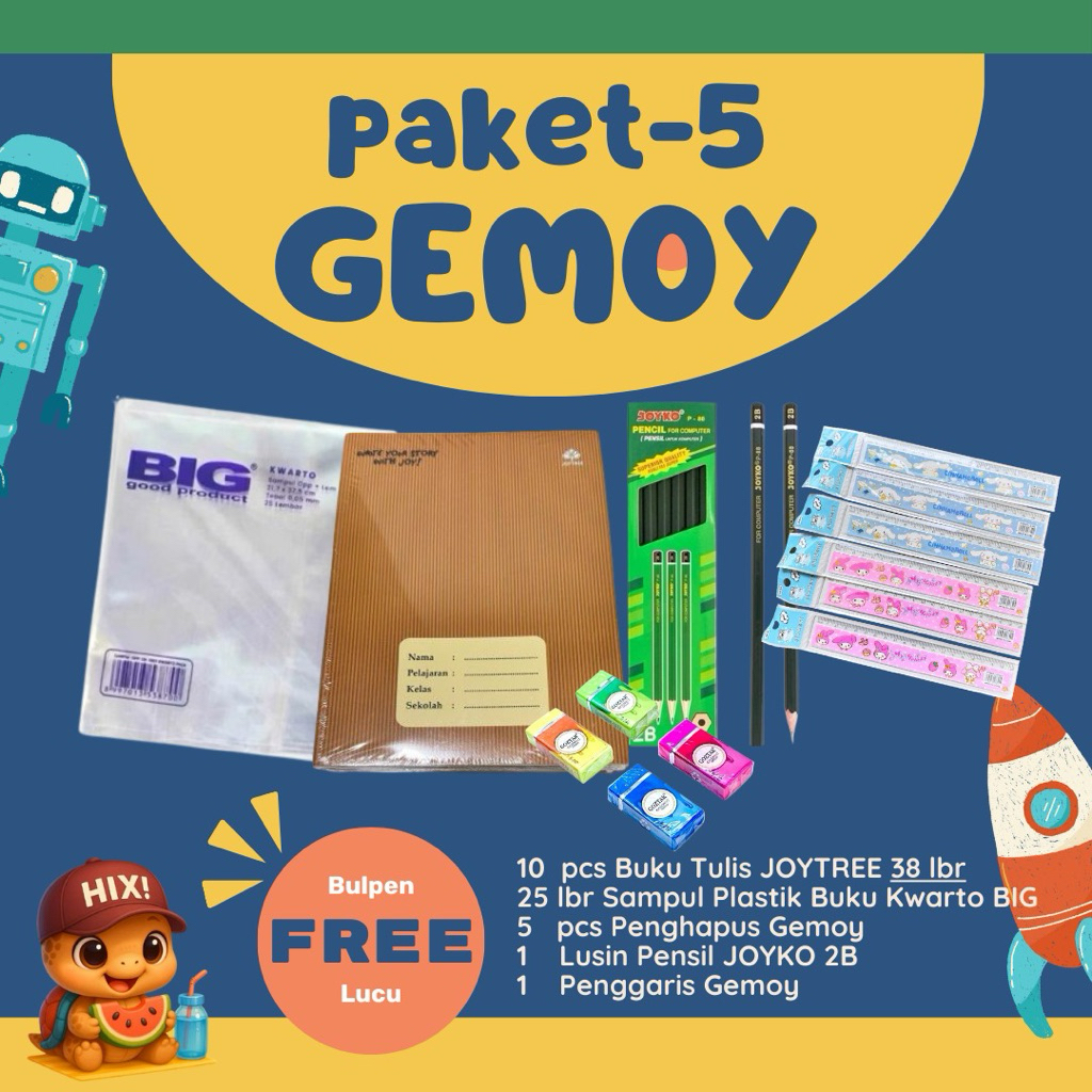 

Gratis Hadiah Paket Bundling Buku Tulis Merk Joytree